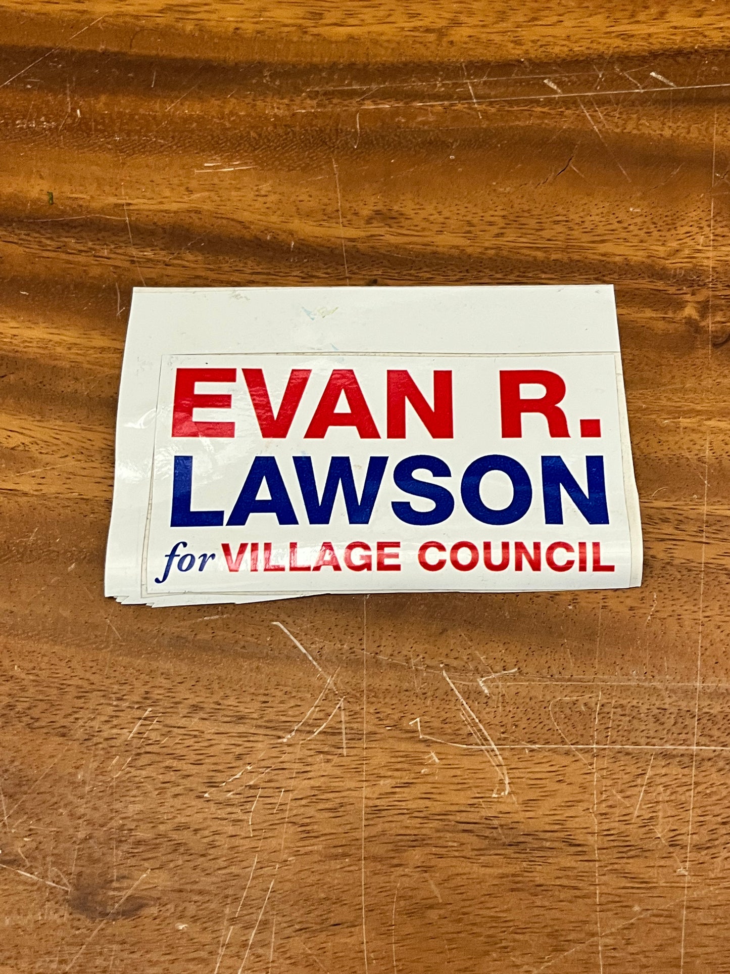 ROYAL PAINS: Evan Lawson Campaign Sticker