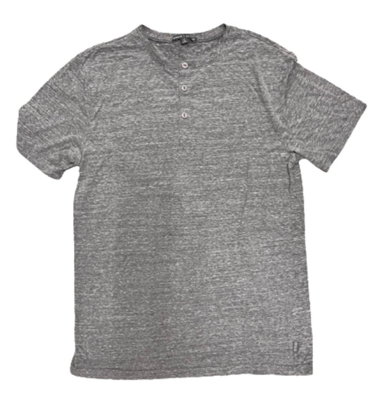 NEW GIRL: Nick Miller's Grey Short Sleeve THREADS 4 THOUGHT Henley Shirt (S)