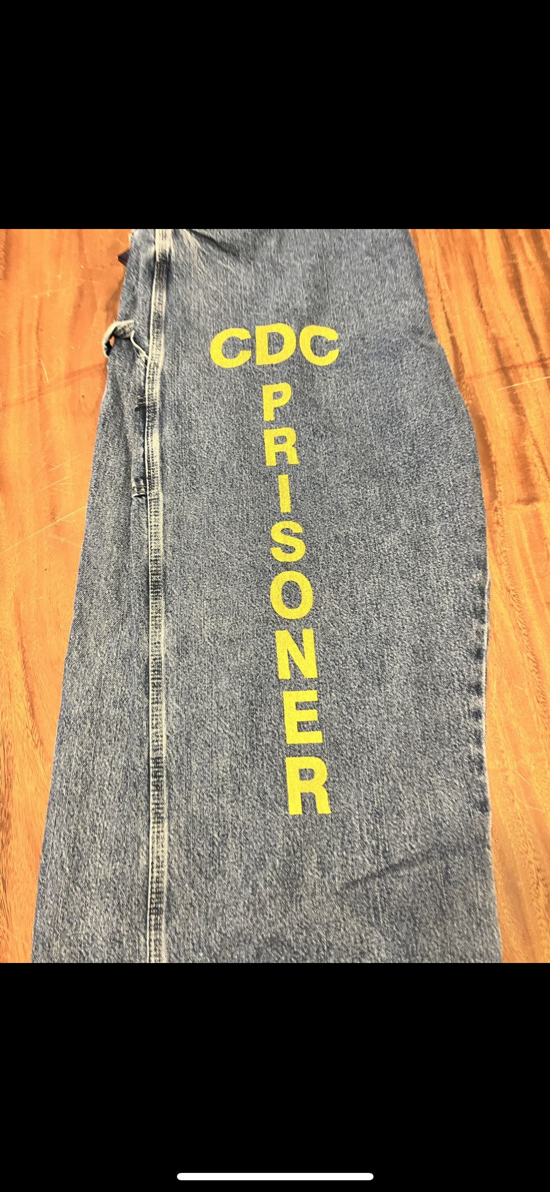 Sons Of Anarchy: Dickies Jeans with CDC Prisoner Printed on Leg