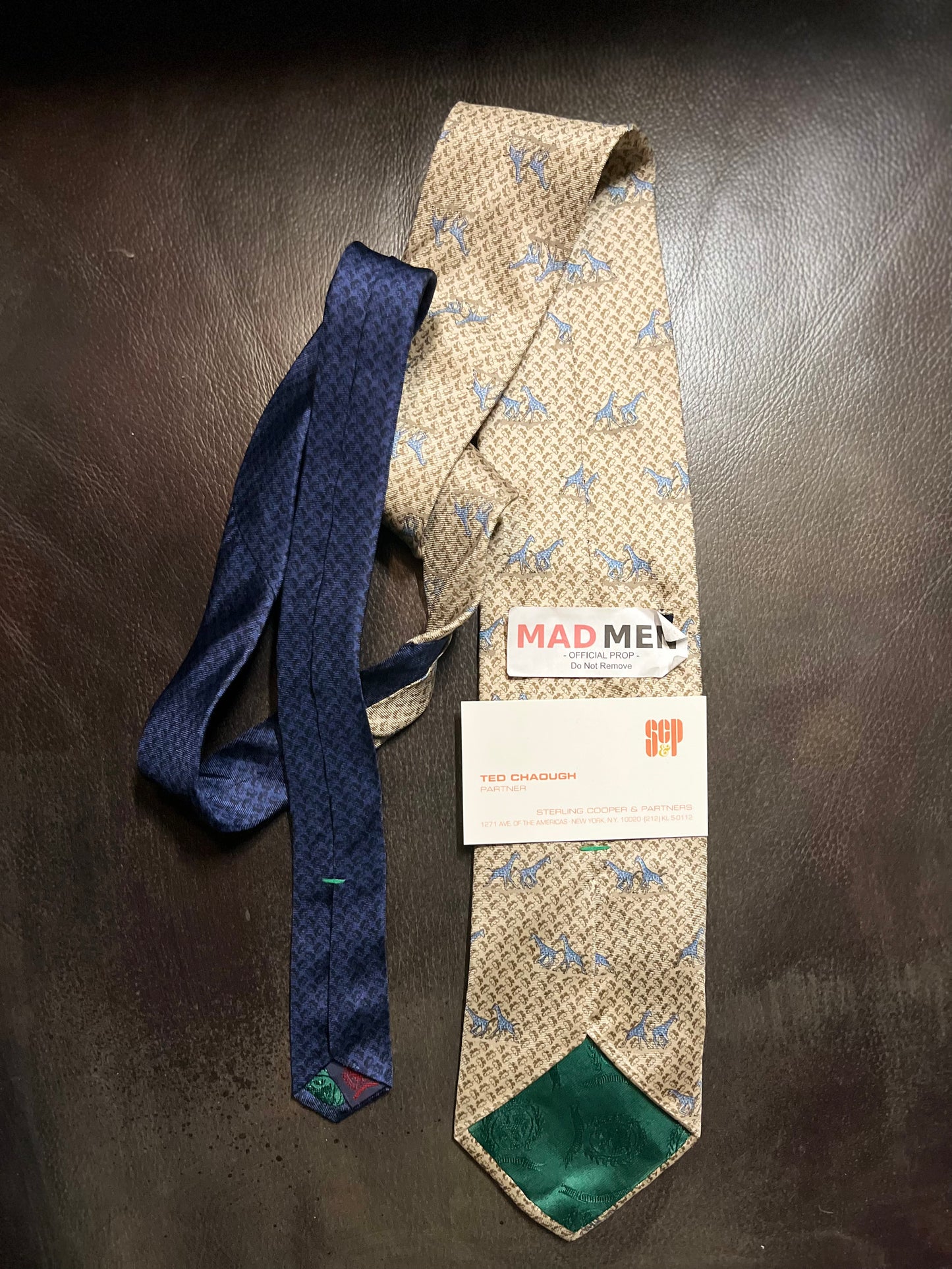 MAD MEN: Ted’s Vintage Tie and Business Card