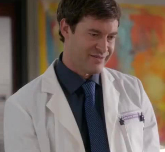 Mindy Project: Brendan Deslaurier, LM PHD Hero Lab Coats with Character
