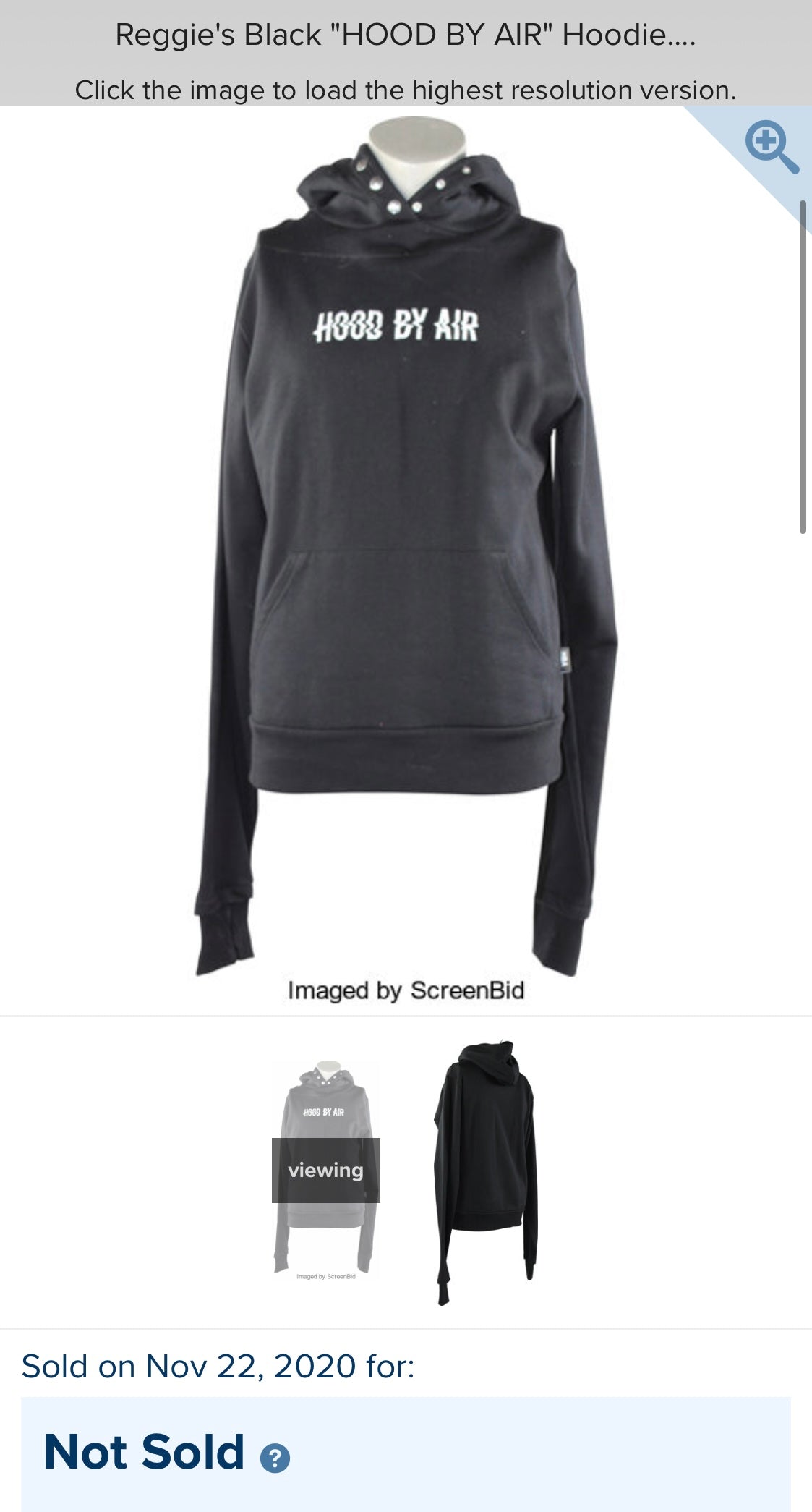 BALLERS: Reggie's Hood By Air Hoodie (M)