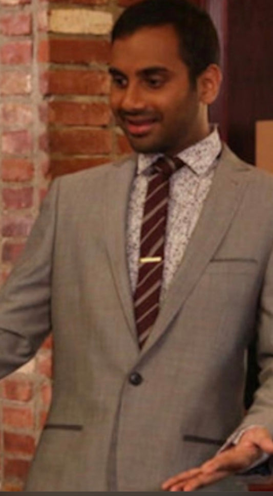 PARKS AND RECREATION: Tom's HUGO BOSS Red Stripe White 7Twenty Business Card