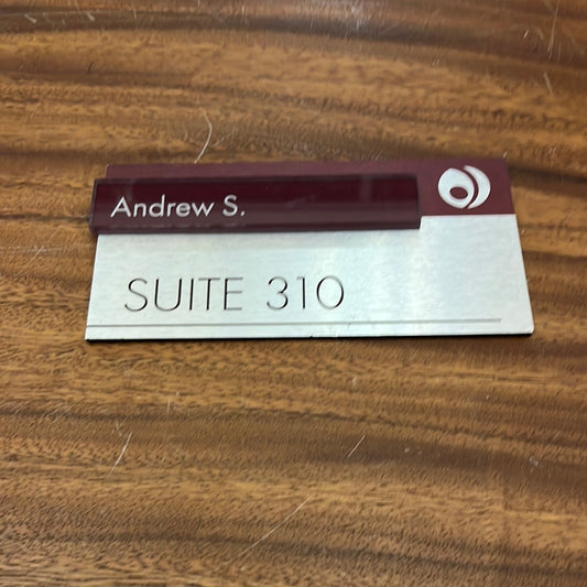 SILICON VALLEY: Andrew S. Office Suite 310 Sign