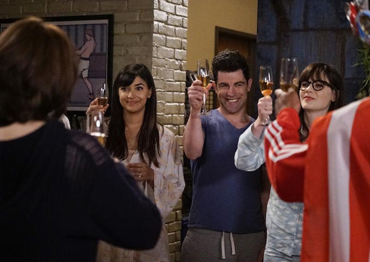 New Girl: Jessica Day's Season 5 HERO Champaign Glass