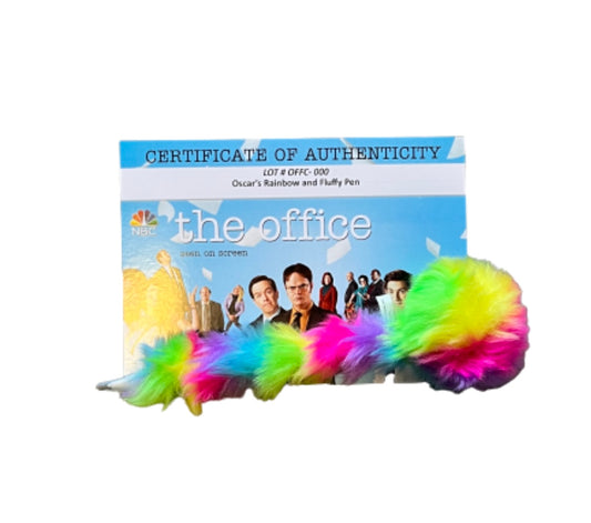 THE OFFICE: Oscar’s Rainbow Color Fluffy Pen